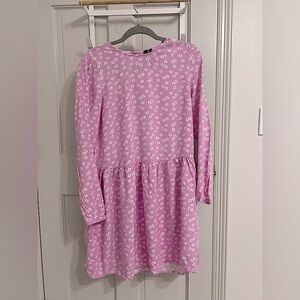 Y.A.S. Hunter ditsy mini/midi dress in pastel lavender, size M